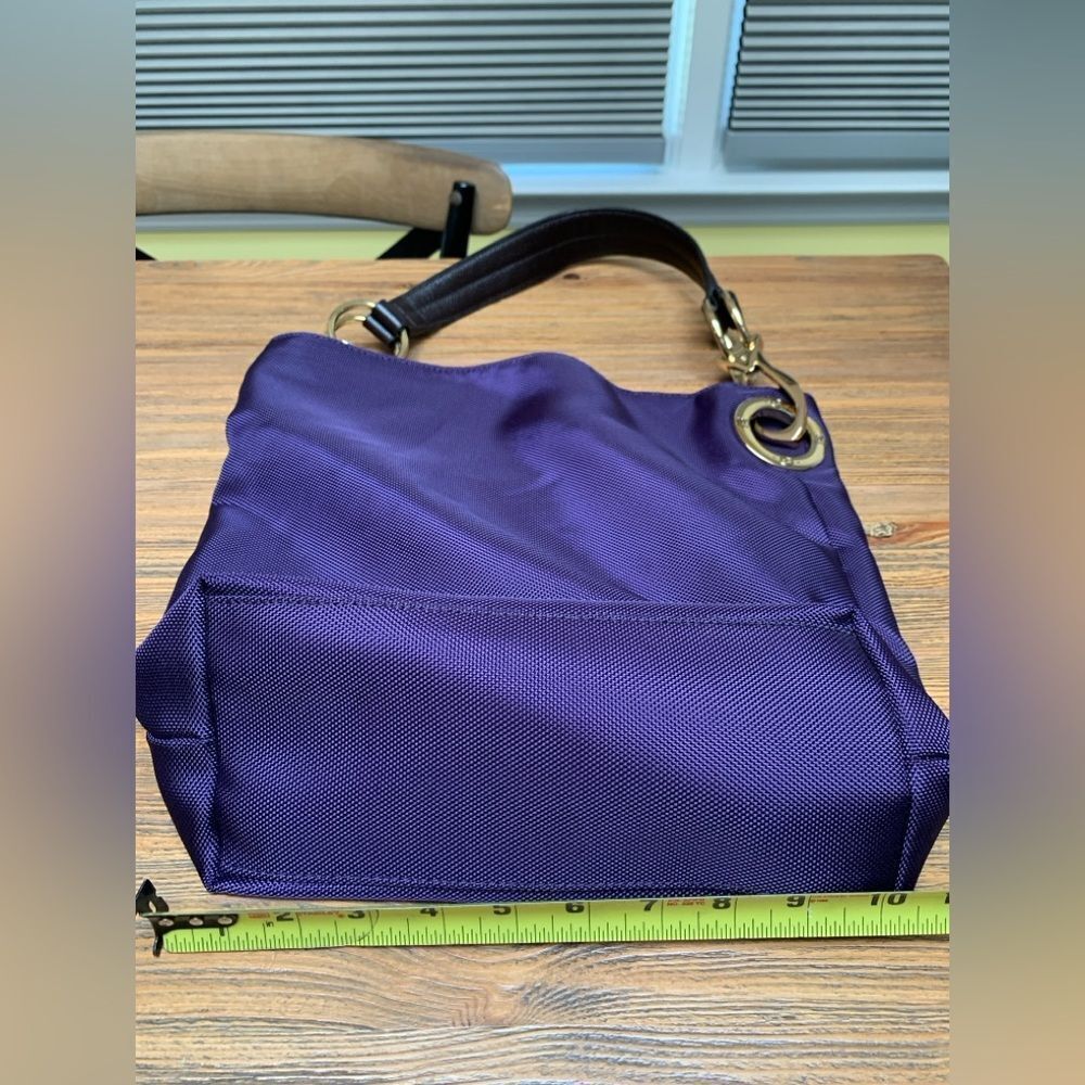 Purple JPK Paris 75 Elegant Purple Shoulder Bag with Gold Accents NWOT